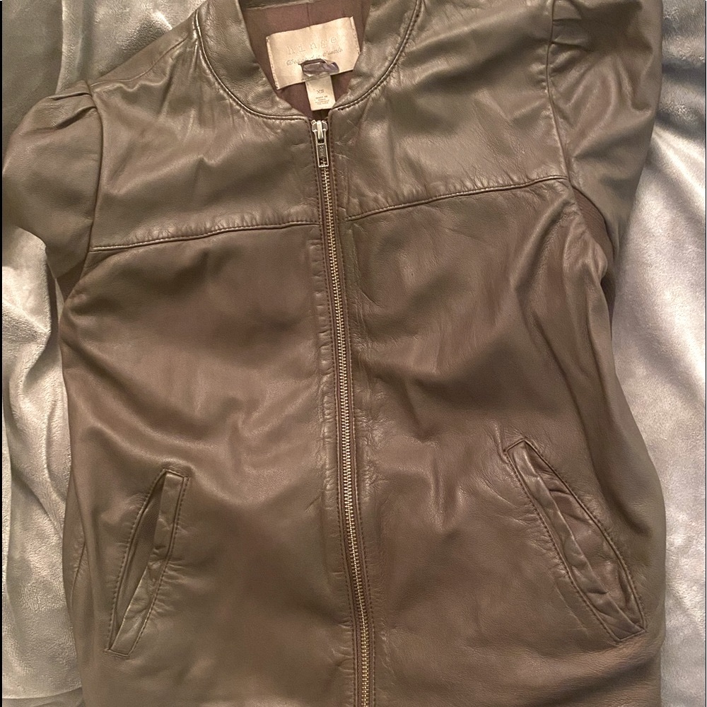 Hinge Leather Jacket (Size Xs) - image 2